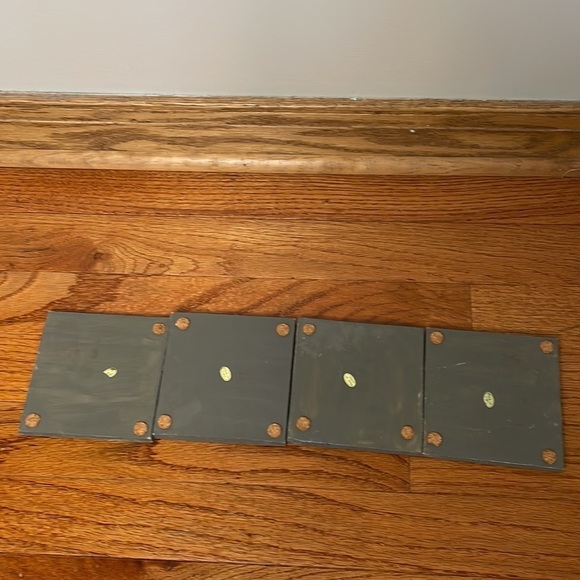 (4) Rustic Fruit Coasters Farmhouse Kitchen Decor  Country Style Drink Coasters - Picture 6 of 8